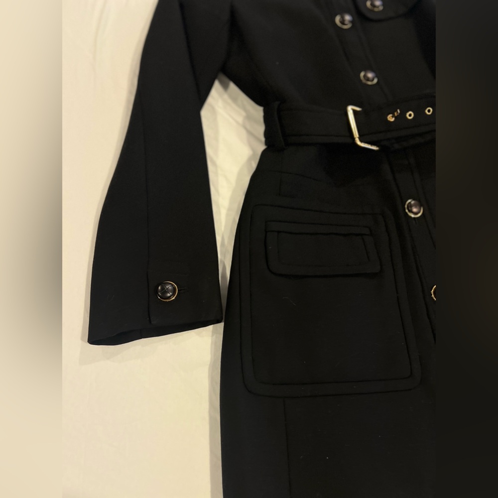 Y2K Tory BURCH Wool Pea Coat good overall condition show a little wear. - Picture 12 of 16